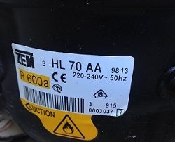 motor ZEM HL 70 AA R 600a na holodilnik